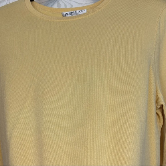 Pendleton Long Sleeve Silk Blend Gold Shirt Size Large Petite - Picture 3 of 10